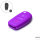 Silicone key fob cover case fit for Audi AX3 remote key purple