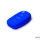 Silicone key fob cover case fit for Audi AX3 remote key blue