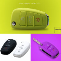 Cover Guscio / Copri-chiave silicone compatibile con Audi AX3 verde