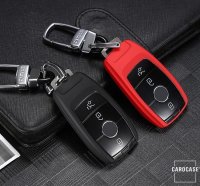 Silicone key fob cover case fit for Mercedes-Benz M9 remote key red
