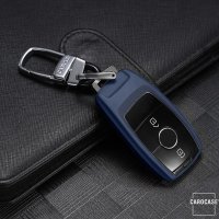 Silikon Schlüssel Cover passend für Mercedes-Benz Schlüssel M9 blau