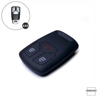 Coque de protection en silicone pour voiture Audi clé télécommande AX6 noir