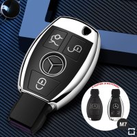 silicona funda para llave de Mercedes-Benz M7 plata