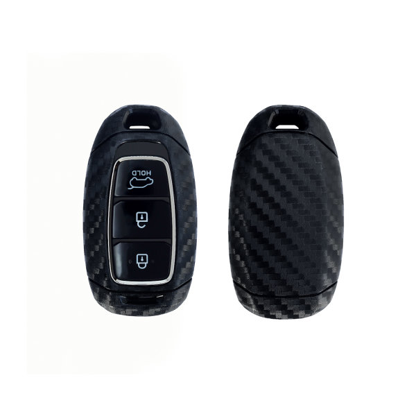 Silicone key fob cover case fit for Hyundai D9 remote key black