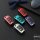 Glossy Carbon-Look Schlüssel Cover passend für Audi Schlüssel rot SEK14-AX3-3