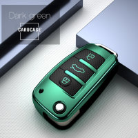 Cover Guscio / Copri-chiave silicone compatibile con Audi AX3 verde