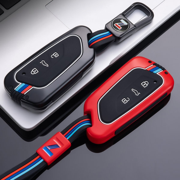 HIBEYO Autoschlüssel Hülle Passt für VW Golf 8 3-Tasten