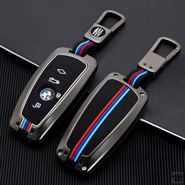 OFFCURVE Autoschlüssel Hülle Schlüsselhülle, Schlüsselcover  Schlüsselgehäuse Schutzhülle 3/4 Tasten Passt für BMW Mini Cooper S D SD  One F54 F55 F56
