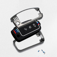 Coque de clé de voiture compatible avec Ford clés inkl. Karabiner (HEK10-F1)
