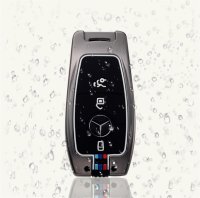 Coque de clé de voiture compatible avec Mercedes-Benz clés inkl. Karabiner (HEK10-M9)