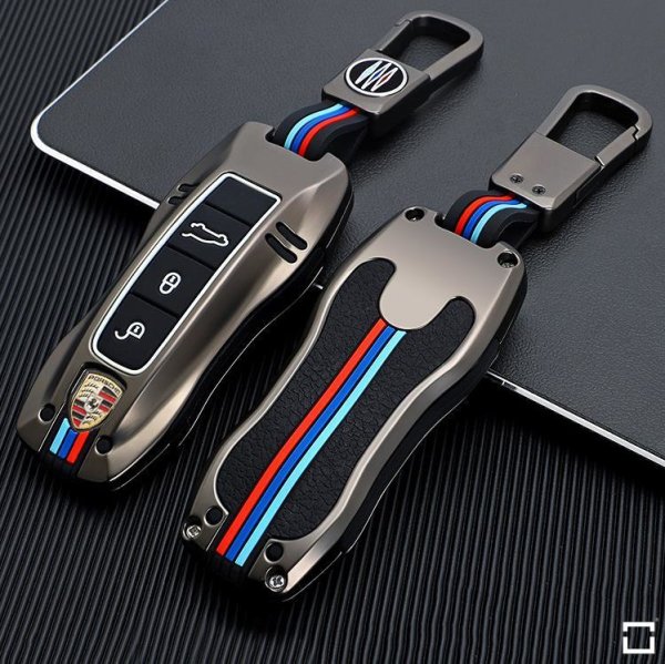 Premium Alu Schlüssel Cover für Audi Schlüssel mit Silikon