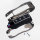 Premium Alu Schlüssel Cover für Porsche Schlüssel mit Silikon Tastenschutz + Nachleuchtend  HEK10-PE2