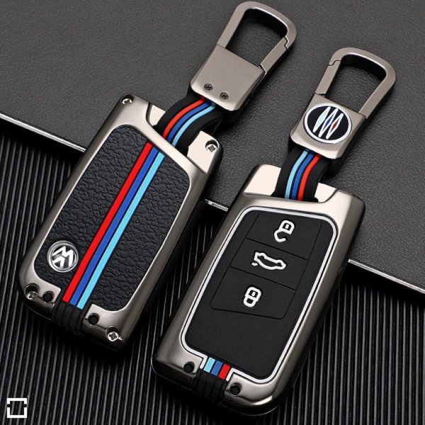 Premium Alu Schlüssel Cover für Volkswagen, Skoda, Seat Schlüssel