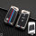 Coque de clé de voiture compatible avec Volkswagen, Skoda, Seat clés inkl. Karabiner (HEK10-V4)