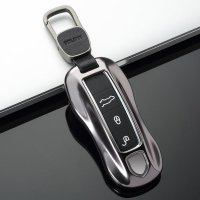 Aluminium Premium Schlüssel Cover passend für Porsche Autoschlüssel  HEK11-PE2