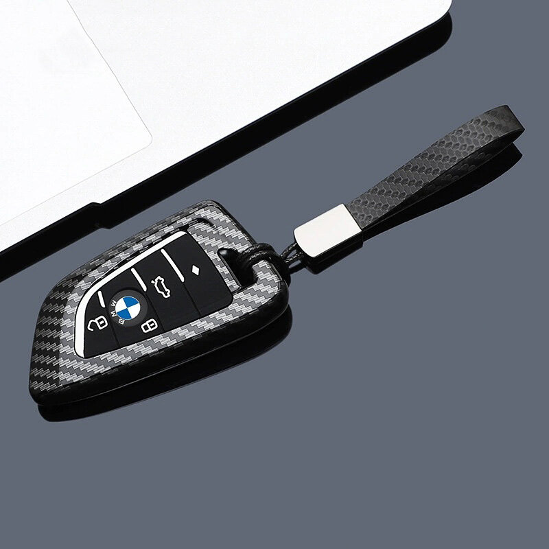 Carbon-look silicone case for BMW car keys (type B7) | Carocase Premium