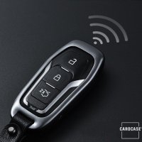 PREMIUM Alu Schlüssel Etui passend für Ford Autoschlüssel  HEK12-F3