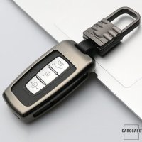 Alu Hartschalen Schlüssel Cover passend für Hyundai, Kia Autoschlüssel  HEK13-D3