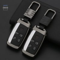 Alu Hartschalen Schlüssel Cover passend für Land Rover Autoschlüssel  HEK13-LR2