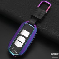 Alu Hartschalen Schlüssel Cover passend für Mazda Autoschlüssel  HEK13-MZ1