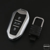 Cover Guscio / Copri-chiave Alluminio compatibile con Opel, Citroen, Peugeot P2