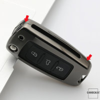 Schlüsselhülle Cover (HEK13) passend für Volkswagen, Skoda, Seat Schlüssel