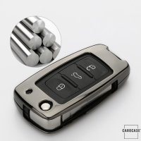 Aluminio funda para llave de Volkswagen, Skoda, Seat V1, V2