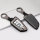 Aluminum, Leather key fob cover case fit for BMW B6, B7 remote key