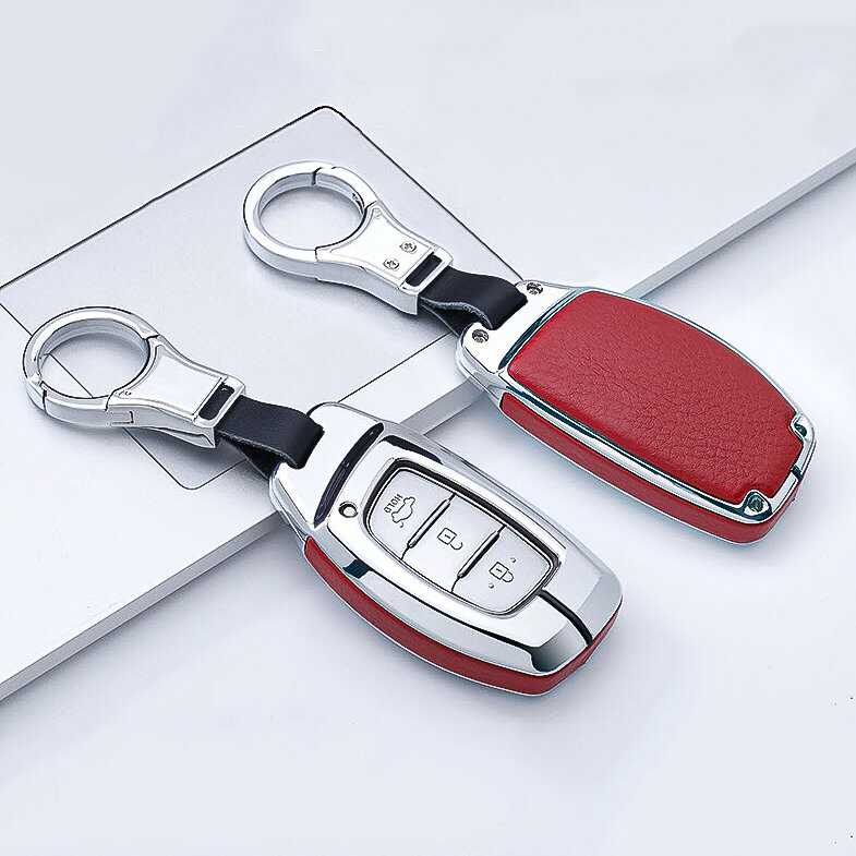 Lederen etui voor autosleutels van merk Honda (type D1) | Carocase Premium