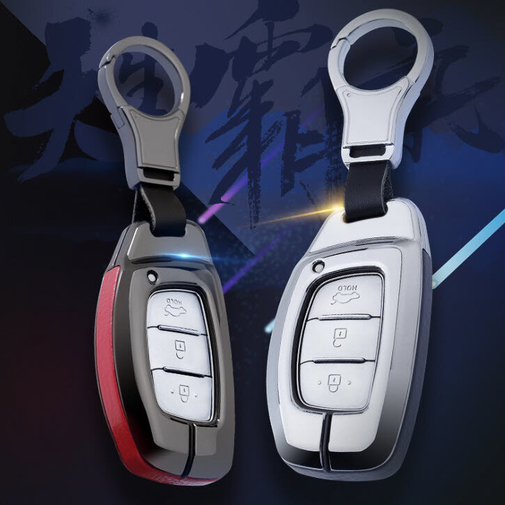 Lederen etui voor autosleutels van merk Honda (type D1) | Carocase Premium
