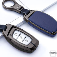Aluminum, Leather key fob cover case fit for Hyundai D1,...