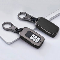 Aluminium, Leder Schlüssel Cover passend für Honda Schlüssel  HEK15-H12