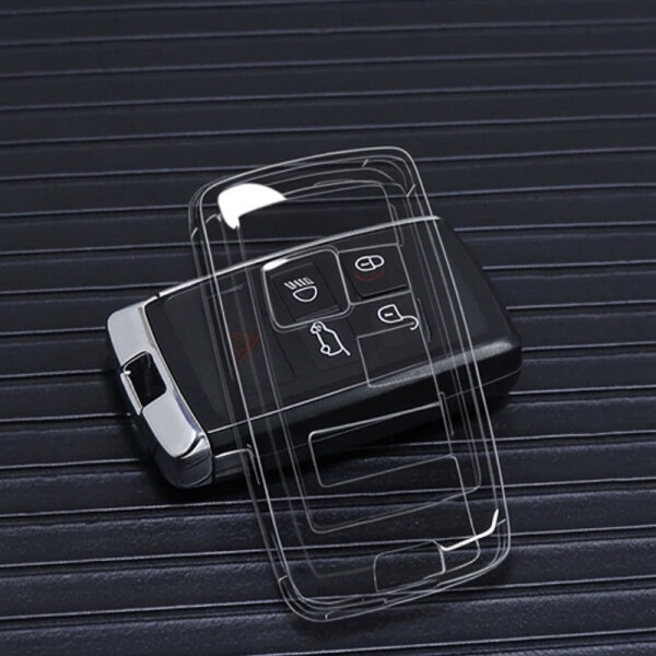 Silikon Hülle für Jaguar / Land Rover Autoschlüssel (Typ LR1) | Carocase Premium Premium Schutzhülle Autoschlüssel Case
