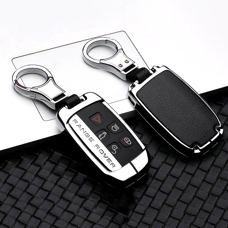 Kožené pouzdro na klíče od auta Jaguar / Land Rover (typ LR2) | Carocase Premium Premium pouzdro na klíče - Detailní pohled 3