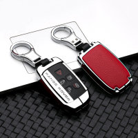 Aluminum, Leather key fob cover case fit for Land Rover,...
