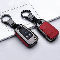 Aluminum, Leather key fob cover case fit for Opel OP6,...