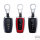 Aluminum, Leather key fob cover case fit for Toyota T5, T6 remote key