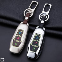 Alu Hartschalen Schlüssel Cover passend für Ford Autoschlüssel mit Leuchtfunktion  HEK17-F3