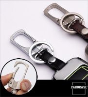 Alu Hartschalen Schlüssel Cover passend für Ford Autoschlüssel mit Leuchtfunktion  HEK17-F8