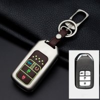 Alu Hartschalen Schlüssel Cover passend für Honda Autoschlüssel mit Leuchtfunktion  HEK17-H13