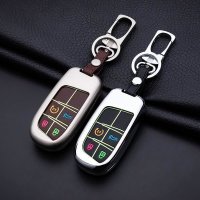 Aluminum key fob cover case fit for Jeep, Fiat J6 remote key