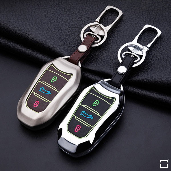 Alu Hartschalen Schlüssel Cover passend für Opel, Citroen, Peugeot Au,  19,95 €