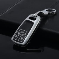 Schutzhülle Cover passend für Audi Autoschlüssel  mit Leuchtfunktion ohne Batterien HEK18-AX6