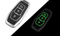 Schutzhülle Cover passend für Ford Autoschlüssel  mit Leuchtfunktion ohne Batterien HEK18-F3