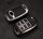 Aluminum, High quality plastic key fob cover case fit for Kia K3 remote key