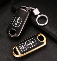 Aluminum, High quality plastic key fob cover case fit for Mazda MZ2 remote key