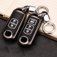 Aluminum, High quality plastic key fob cover case fit for Mazda MZ2 remote key