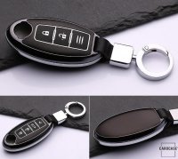 Hartschalen Schlüssel Cover passend für Nissan Autoschlüssel mit Leuchtfunktion  HEK19-N5