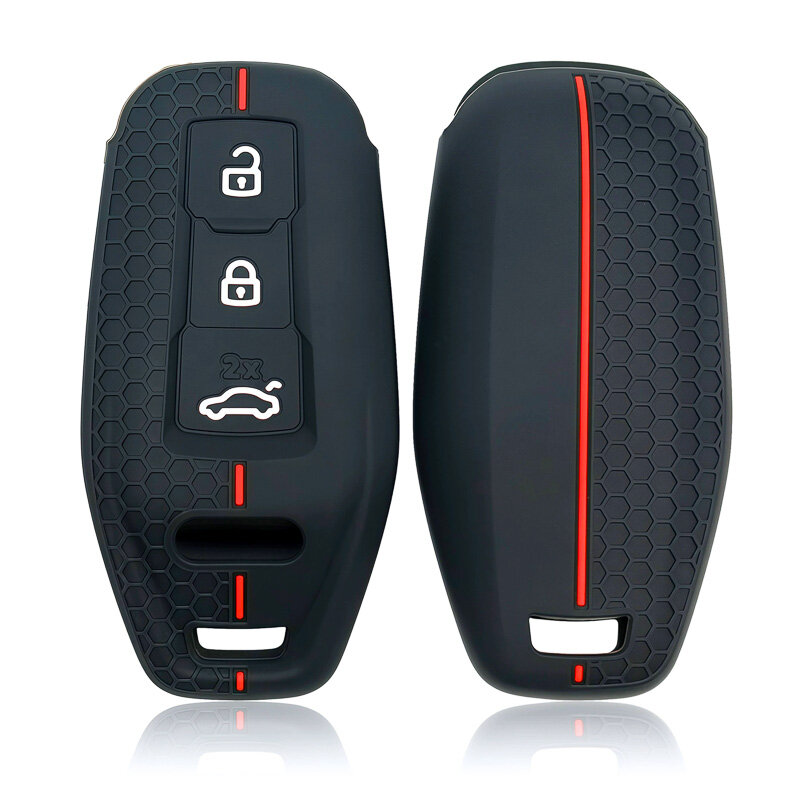 Silikondeksel for Audi bilnøkler (Type AX8) | Carocase Premium Premium nøkkeldeksel bilnøkkel etui