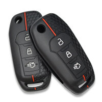 Silikoneetui til Ford bilnøgler (Type F2) | Carocase Premium Premium læderetui - Detaljeret visning 3